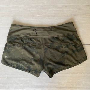 Lululemon Camo Speed Shorts